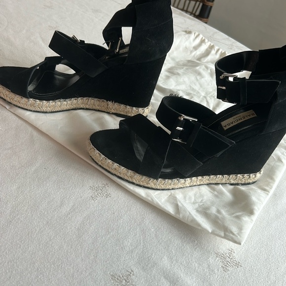 Black Balenciaga wedge shoes - Picture 1 of 4